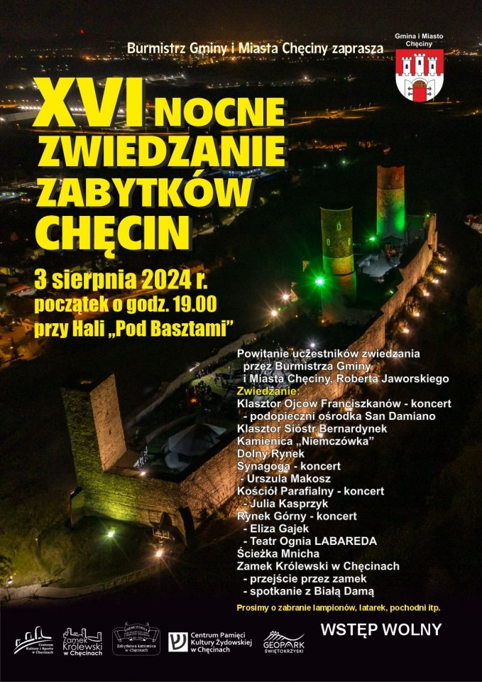 XVI Nocne Zwiedzanie Zabytków Chęcin !